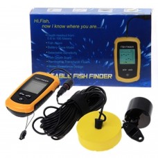 100m Depth Sonar Sensor Ideal Portable Fish Finder Alarm Capturing Transducer