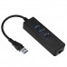 3 Ports USB 3.0 Gigabit Ethernet LAN Adapter RJ45 Hub to 1000Mbps PC Mac RASPBERRY PI  7.75 euro - satkit
