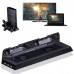 4 in 1 vertical Stand with additional 3 USB ports & Cooler Fan & Controller Charger for PS4(black) PS3 ACCESSORY  12.00 euro - satkit