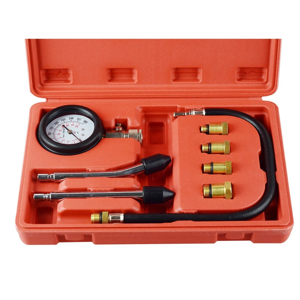 Manómetro del compresímetro gasolina con escala hasta 300 PSI y válvula de presión