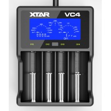 Chargeur Universel Xtar Mcvcvp124 Vc4 Avec Écran Lcd Pour Batterie Li-Ion