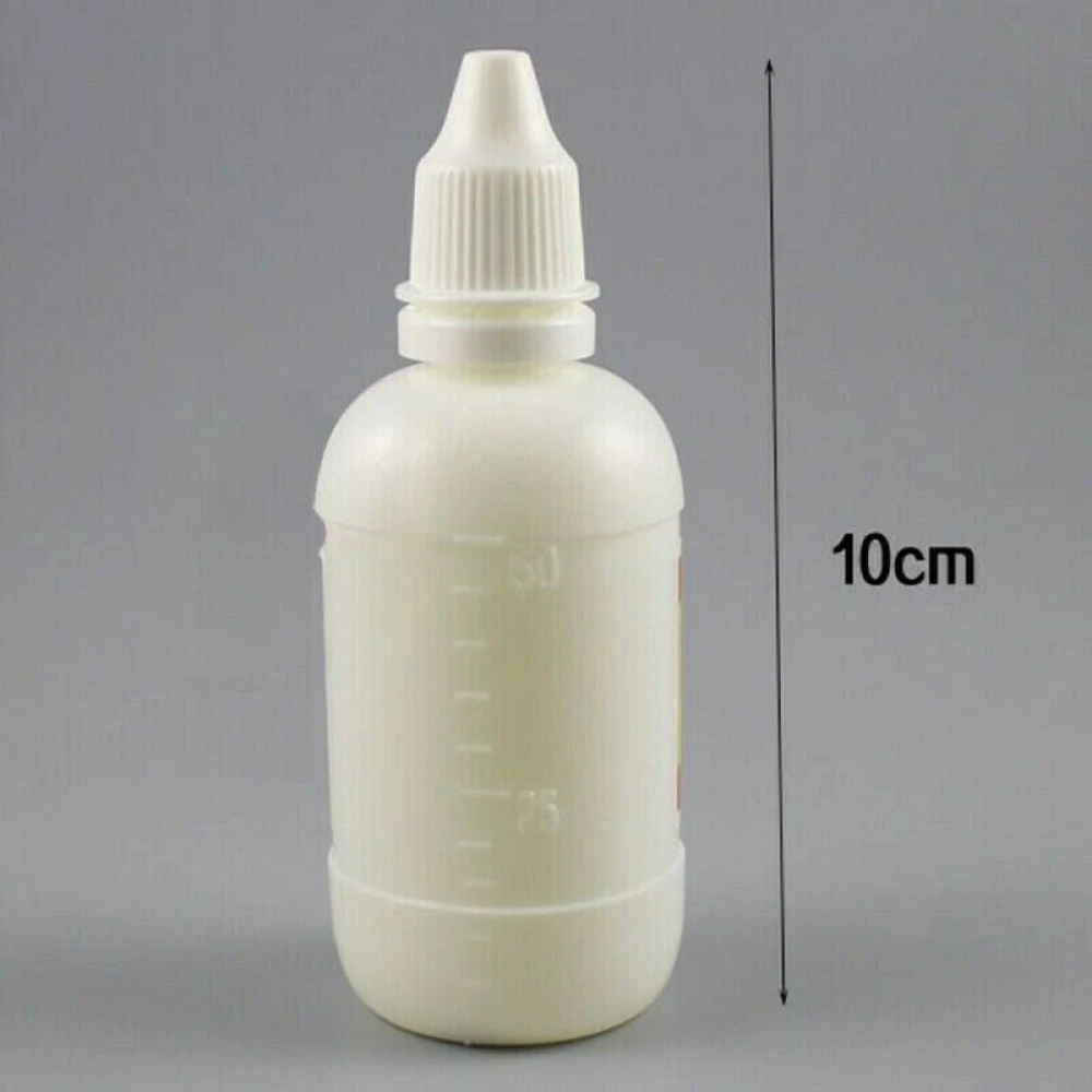 Frasco de ácido para soldadura HLY-800 50ml con etiqueta visible