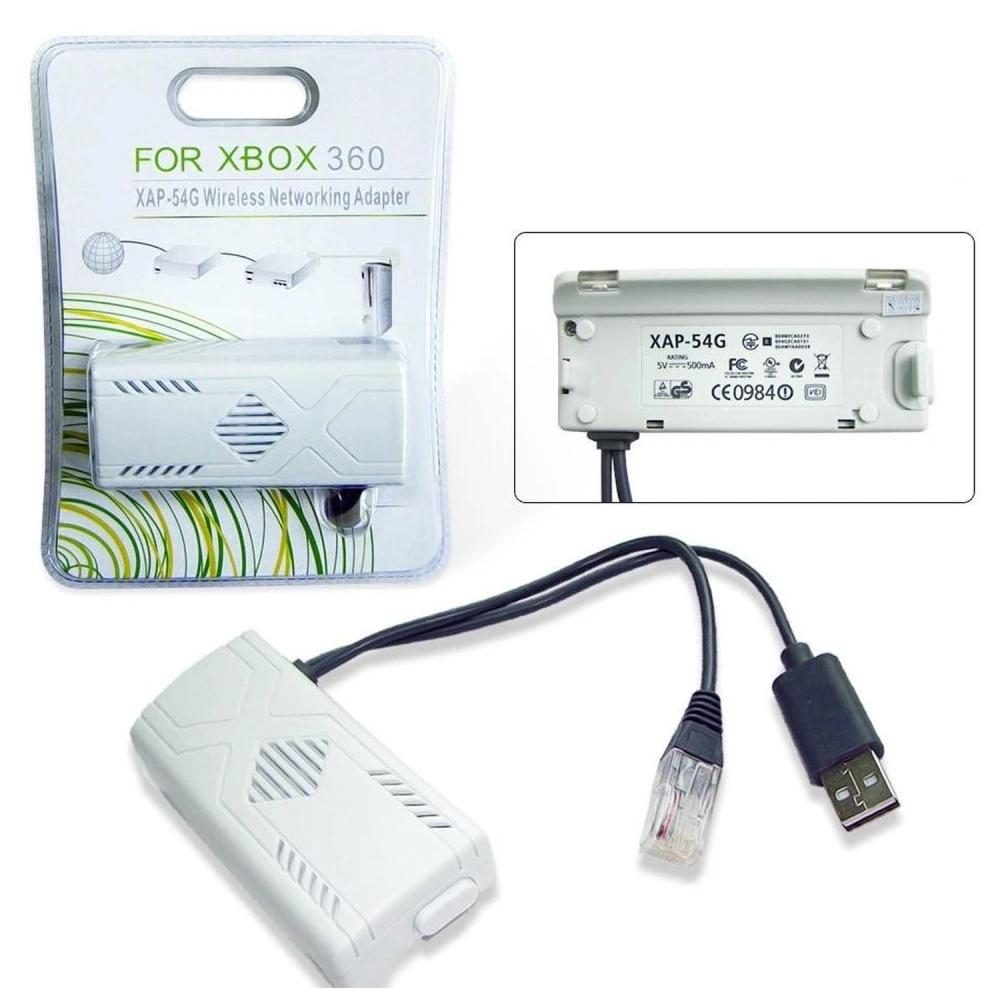 Adaptateur réseau sans fil Xbox 360 compatible pour Wi‑Fi stable