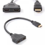 Adaptateur HDMI mâle vers 2 sorties HDMI femelle splitter satkit