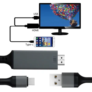 Adaptateur USB-C vers HDMI convertisseur câble HDTV compatible 4K