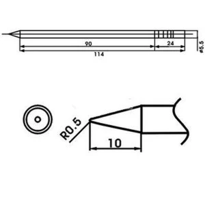Aoyue LF-2B panne de fer à souder avec résistance intégrée pour stations de soudage