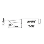 Pointe de fer à souder Aoyue Ts7 compatible et durable pour votre station