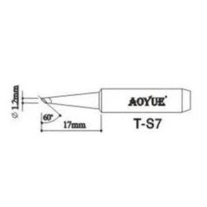 Pointe de fer à souder Aoyue Ts7 compatible et durable pour votre station