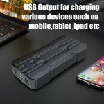 Démarreur de batterie voiture 8000mAh Jumpstarter S301 compact et sûr avec lampe LED SOS