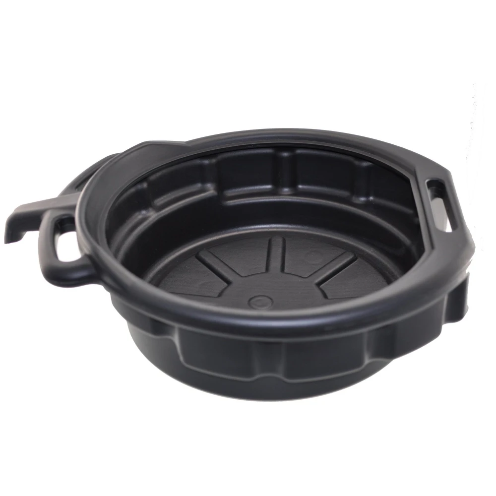 Vista lateral de la bandeja recogedora de aceite 10 litros con asas grandes