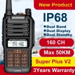 Baofeng UV9R Plus talkie-walkie longue portée avec 160 canaux VHF/UHF