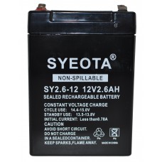 Lead  Battery 12v / 2.6ah Sy2.6-12,