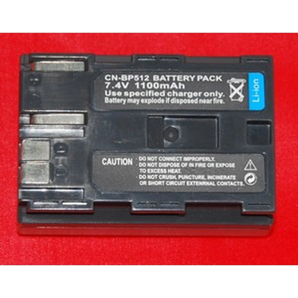 Batterie compatible Canon BP-512/514 7,4V 1500mAh pour appareils photo numériques