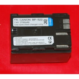 Batterie compatible Canon BP-522 7,4V 2700mAh pour caméras Canon