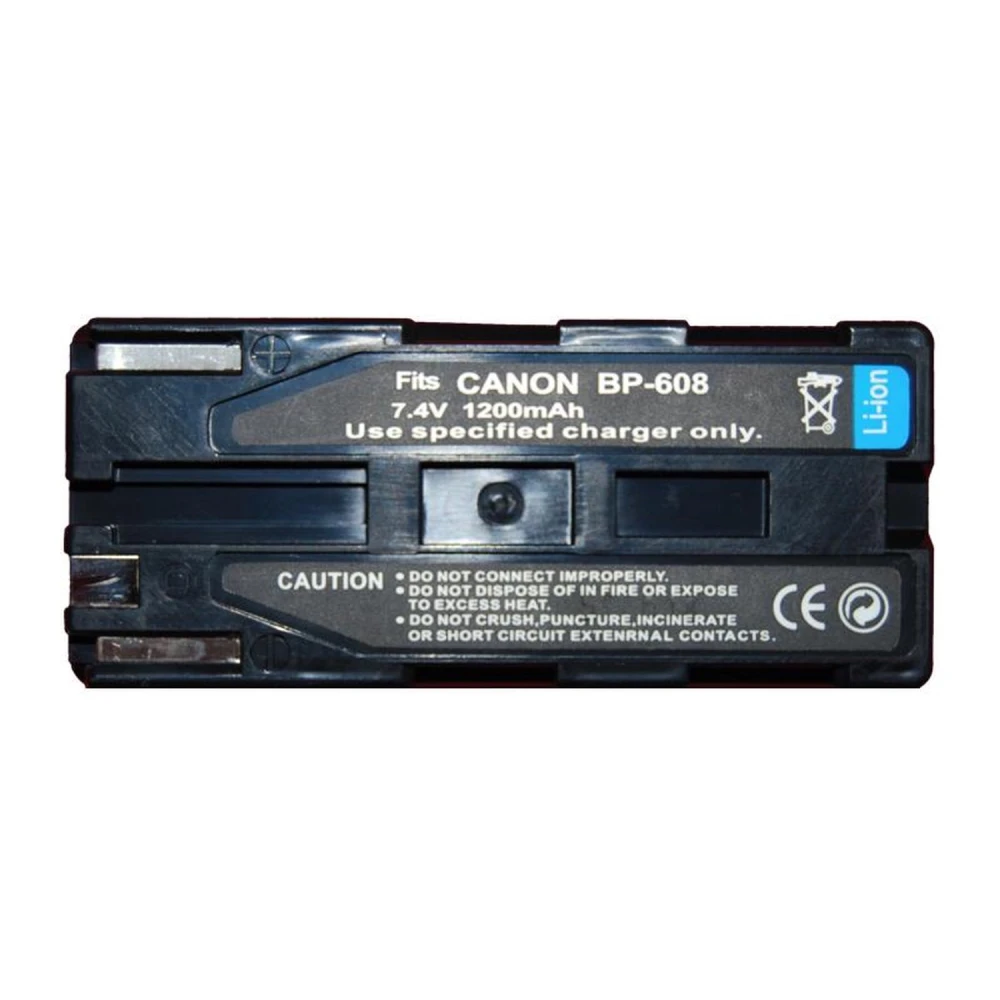 Batterie compatible Canon BP-608 pour caméscopes Canon