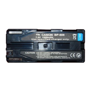 Batterie compatible Canon BP-608 pour caméscopes Canon