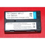 Batterie compatible Casio NP-L7 pour appareils photo numériques et caméscopes