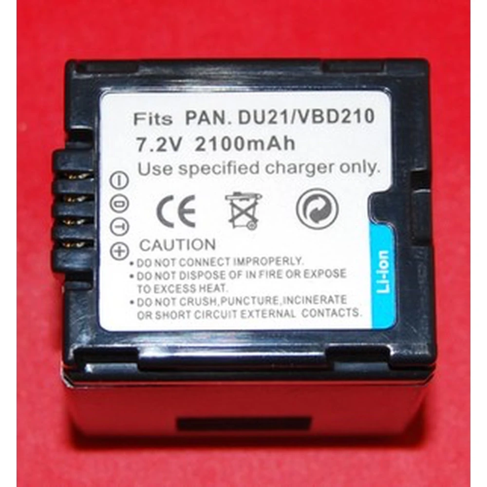 Batterie compatible Panasonic DU21 VBD210 pour appareils photo numériques