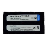 Batterie compatible Panasonic VBD1 VBD2E pour appareils photo et caméscopes