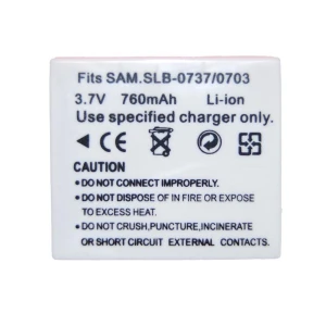 Batterie compatible Samsung SB-L0737 pour appareils photo numériques Samsung