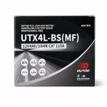 Batterie Moto AGM 12V 4Ah OUTDO UTX4L-BS(MF) - Compatible Yuasa YTX4L-BS / GTX4L-BS / ETX4L-BS