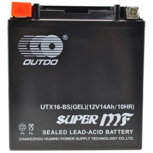 Batterie moto YTX16-BS Gel - Batterie gel haute performance