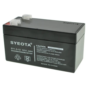 Batterie plomb 12V 1.3Ah rechargeable SY1.3-12 pour alarmes, balances et jouets