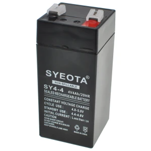 Batterie plomb 4V 4Ah rechargeable SY4-4 pour alarmes, balances et jouets