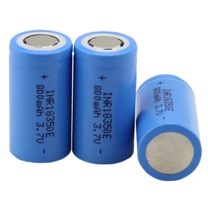 Batterie rechargeable 18350 800mAh 3,7V Li-ion de haute qualité et durable