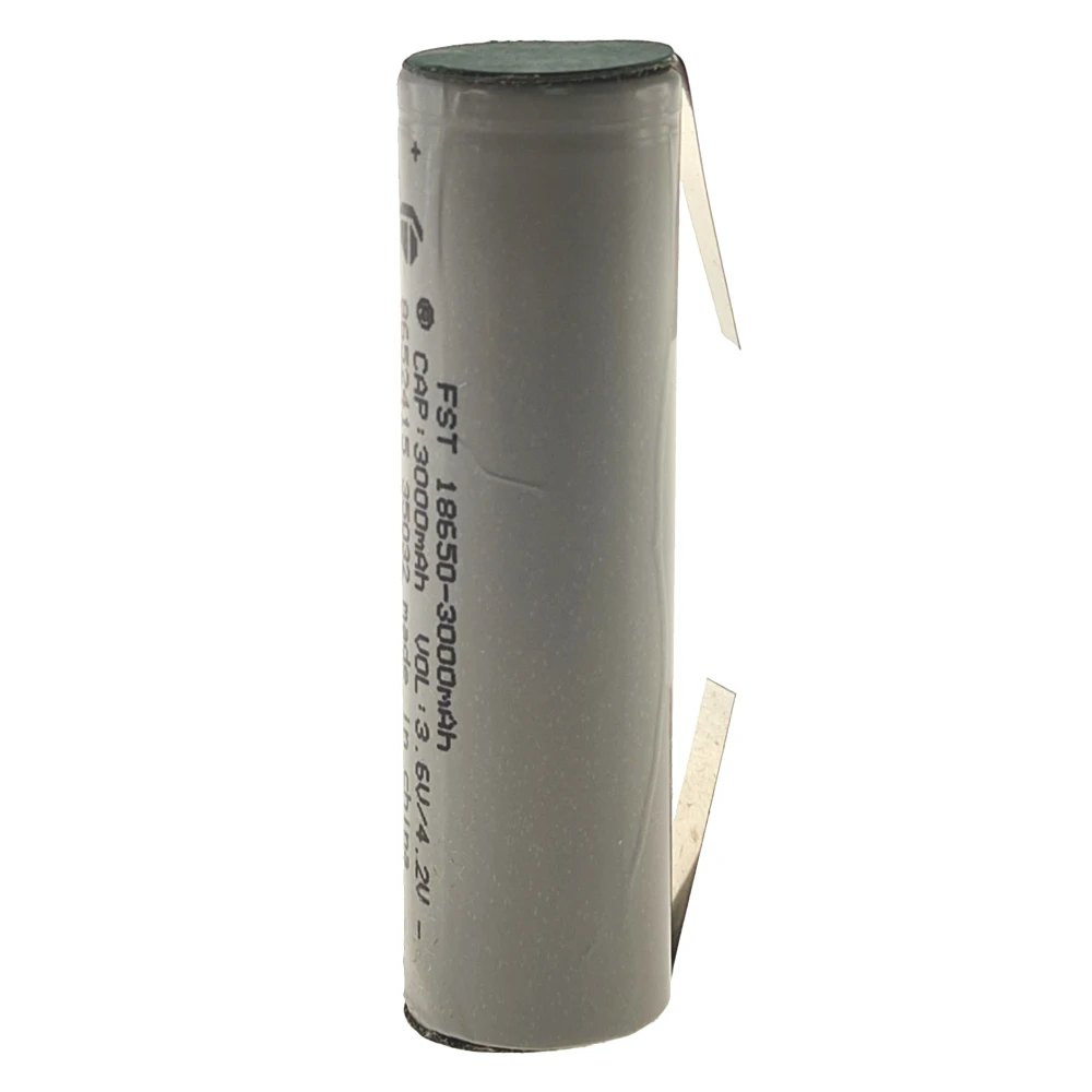 Batterie rechargeable 18650 3000mAh avec languette à souder