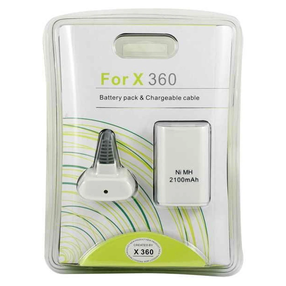 Batterie rechargeable Play and Charge pour manette sans fil Xbox 360