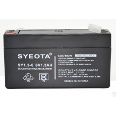 Lead  Battery 6v / 1.3ah  Sy6v1.3 -SY6V1.3 Np1.2-6 Lc-R061r3 Fire & Burglar Alarm Security