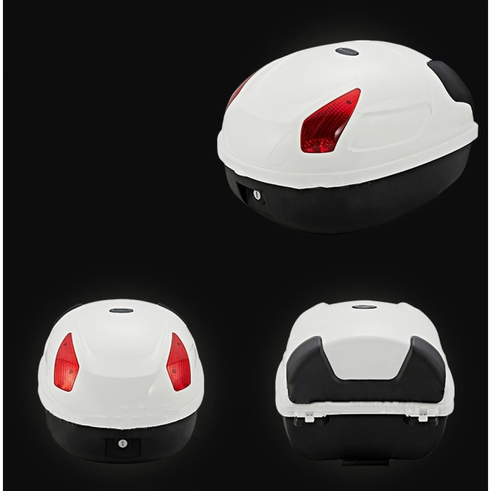 Maleta para casco de bicicleta JZH-818 color blanco y negro
