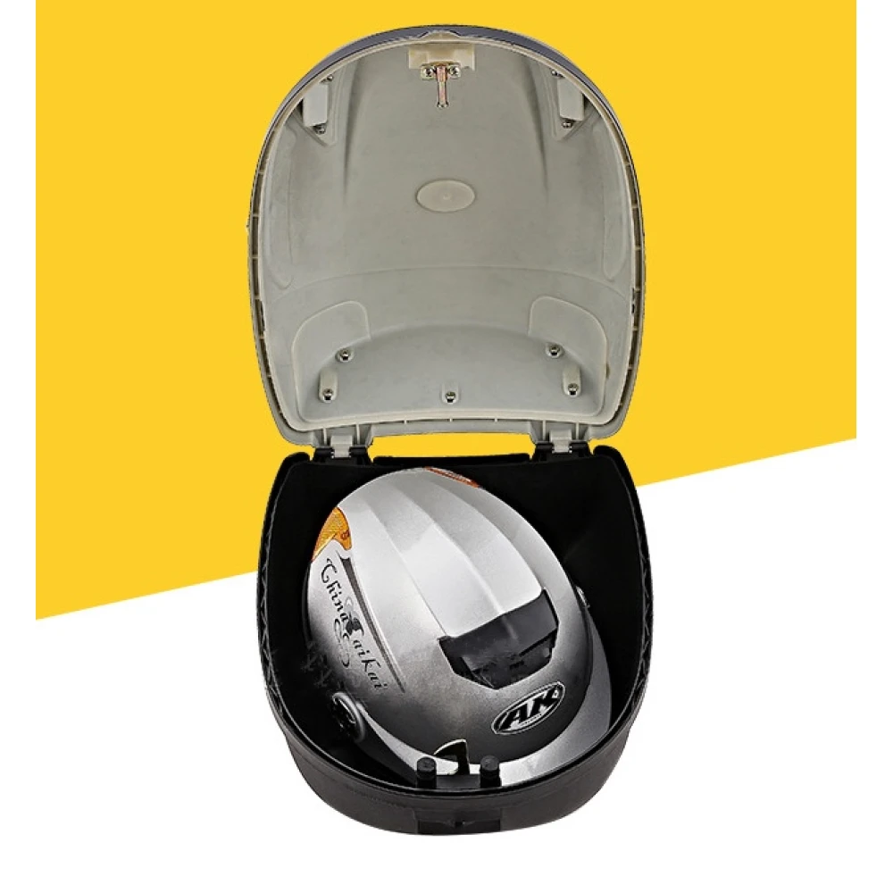 Coffre porte-casque vélo 17L blanc JZH-818 pour 1 casque