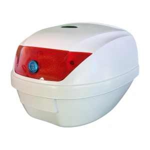 satkit Top case moto universel 28L blanc - porte-casque Mod-YM-0807