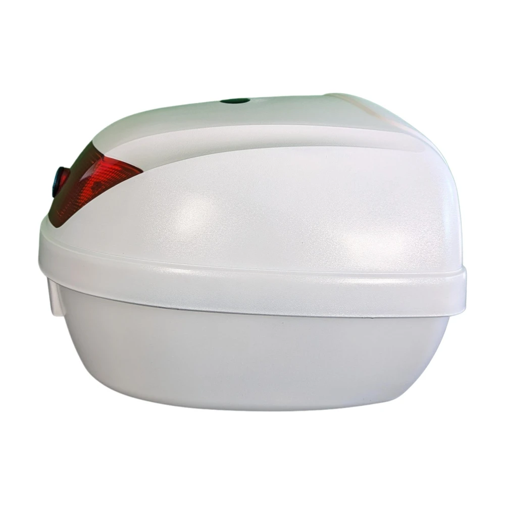 Top case moto universel 28L blanc - porte-casque Mod-YM-0807