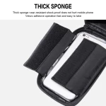 Sacoche support téléphone vélo avec écran tactile et pare-soleil 0.5L