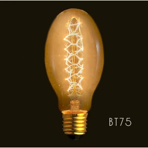 Ampoule à filament Edison Vintage BT75 E27 40W pour déco industrielle