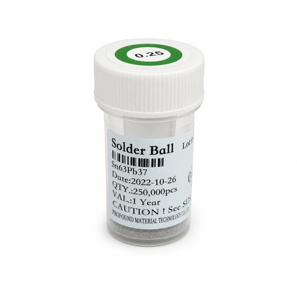 Pot billes à souder avec plomb 0,25mm 250.000 unités pour soudure BGA