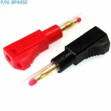 BP4450 Fiche banane 4mm mâle (y compris 1 rouge et noir) avec deuxième connecteur arrière Cables with connectors  2.00 euro - satkit