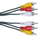 Câble audio et vidéo 3 RCA 1.2 mètres pour connexion audio et vidéo