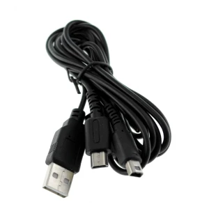 Câble chargeur USB double compatible NDSLITE, NDSI, DSI XL et 3DS