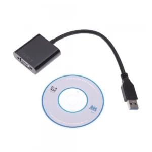 Câble convertisseur USB 3.0 vers VGA pour écran 1080p - satkit