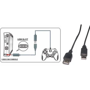 Câble rallonge manette Xbox 360 pour prolonger la connexion de votre manette