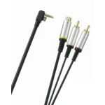 Câble S-Video PSP 2000 Slim avec connecteurs dorés 24K pour TV