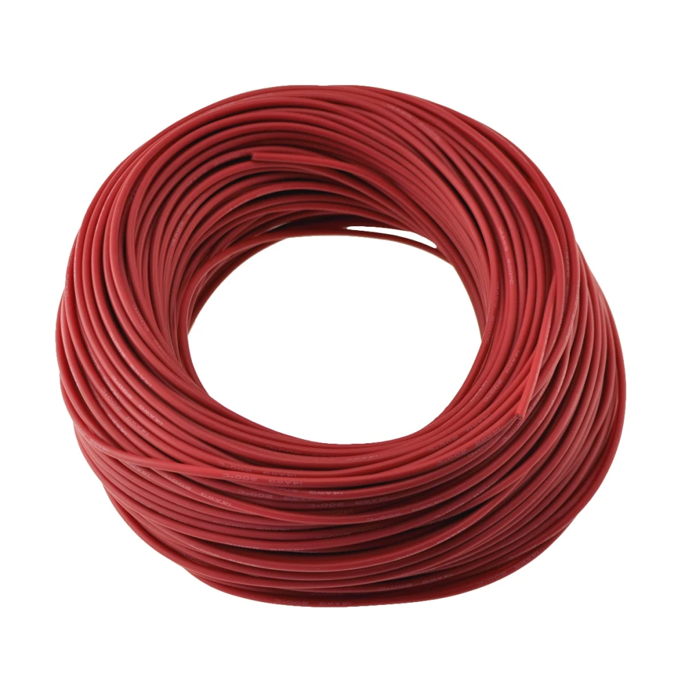 Cable silicona 14awg rojo para multímetro y drones