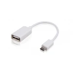 Câble USB OTG Micro USB mâle - USB femelle 10 cm compatible Android