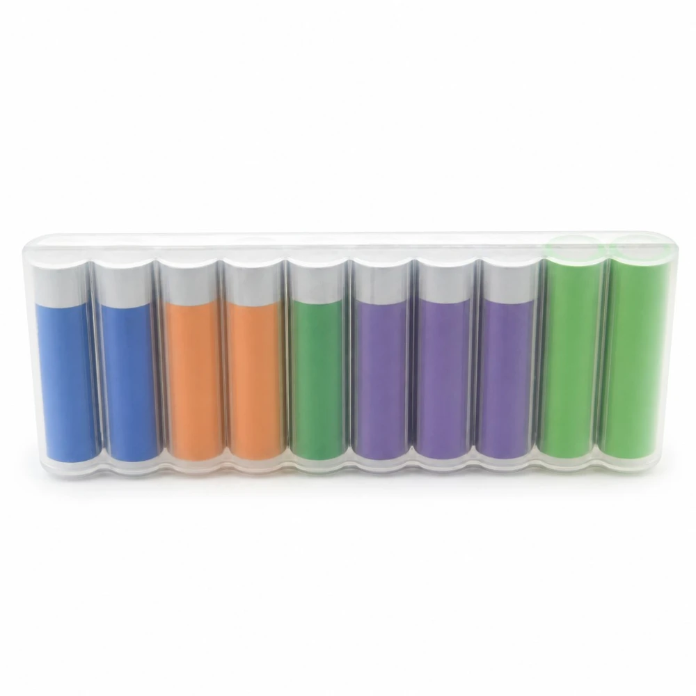 Boîte Porte-Piles 10× 18650 Plastique Transparent Grande Capacité