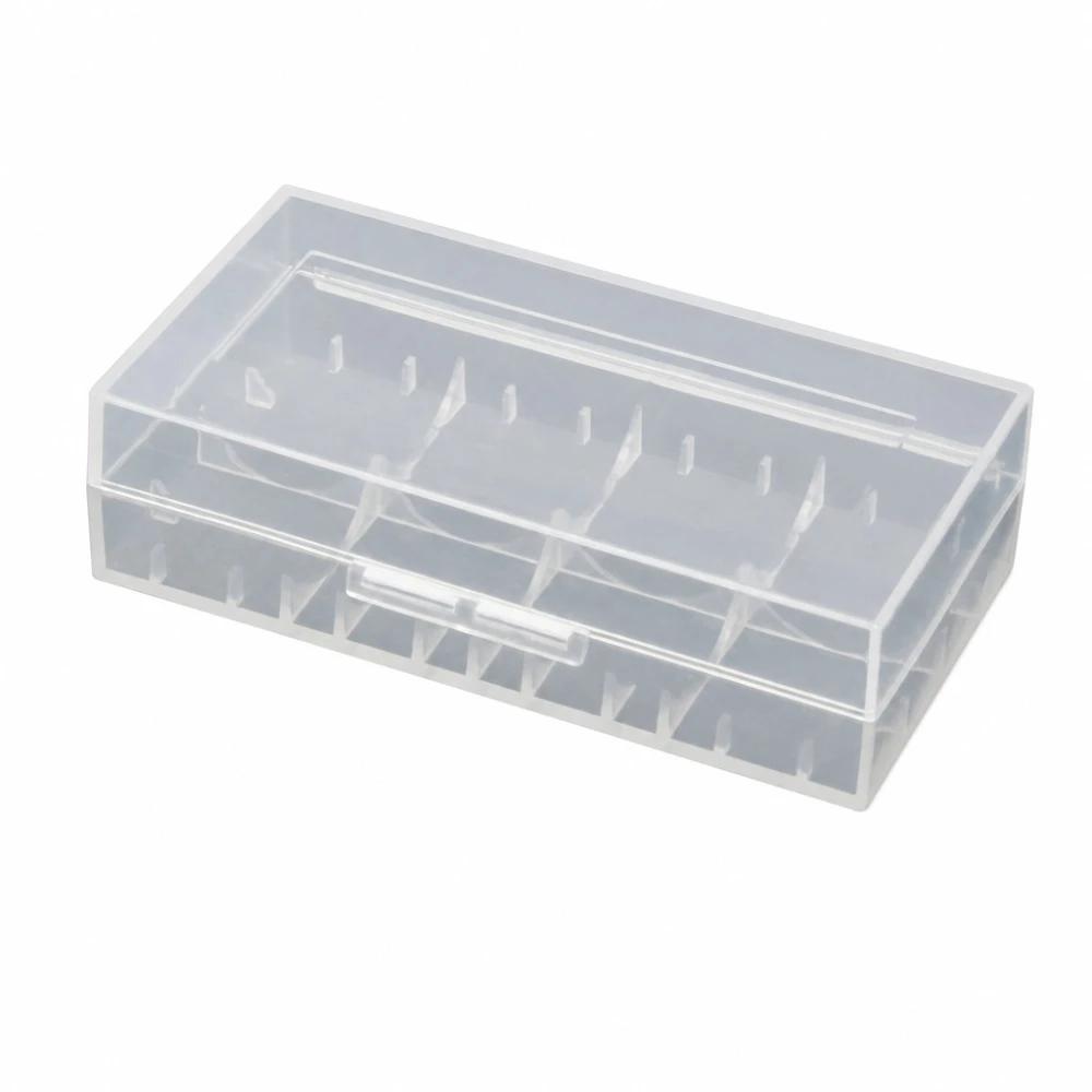 Boîte Support Porte-Piles 2× 20700 21700 Plastique Transparent Rangement