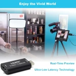 Carte de capture vidéo HDMI USB 1080P pour streaming, jeux et visioconférence